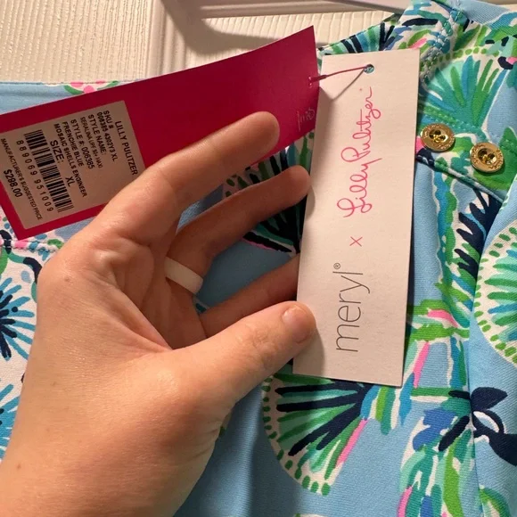 Meryl x Lilly Pulitzer NWT Vibrant Floral Maxi Dress - Picture 3 of 4